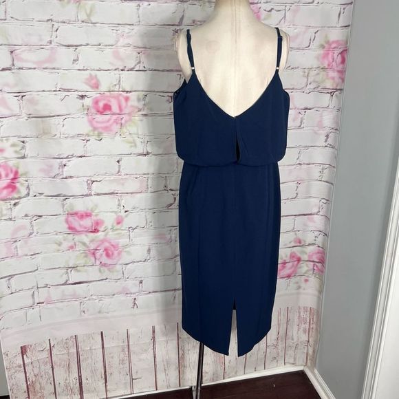Dress the population NWOT Alondra Blouson Sheath Dress in midnight blue - Picture 6 of 12